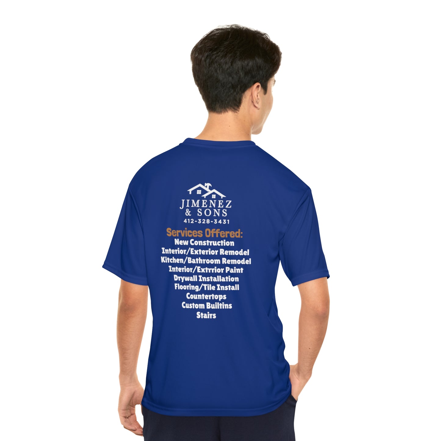 Jimenez and Sons Performance T-Shirt Color