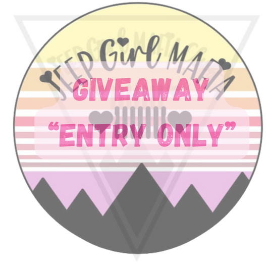 JGMC Giveaway "Entry Only"
